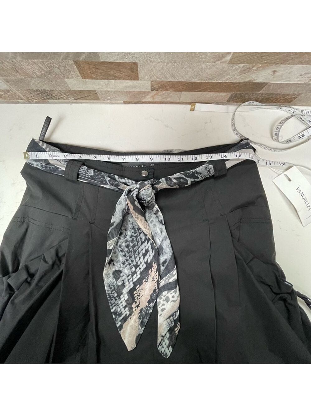 VANGELIZA black asymmetrical full skirt Sz M Dark Coquette, Whimsigoth, Grunge - Picture 5 of 16